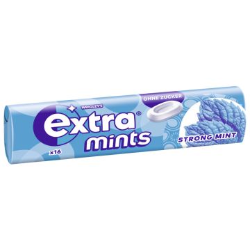 Wrigley Extra Mints Strong Mint 16 Dragees = 28g