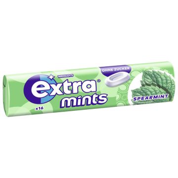 Wrigley Extra Mints Spearmint 16 Dragees = 28g