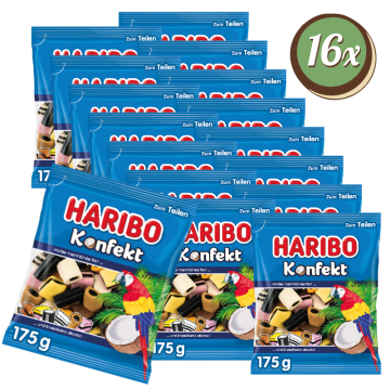 Multipack: 16x Haribo Konfekt à 175g