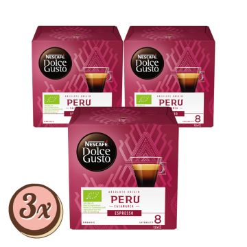 Multipack: 3x NESCAFE DOLCE GUSTO Espresso Peru á 84g