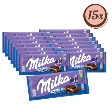 Multipack: 15x Milka Oreo Sandwich à 92g