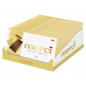 Multipack: 15x Merci Kaffee-Sahne à 100g