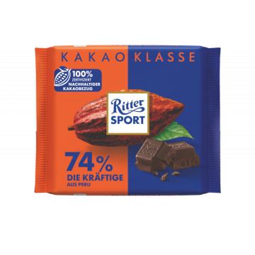 Ritter Sport Die Kräftige 74% à 100g