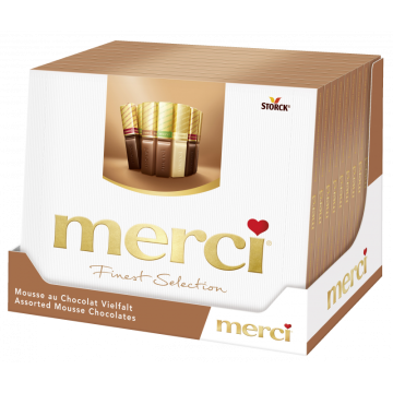 Multipack: 10x Merci Finest Selection Mousse au Chocolat à 210g