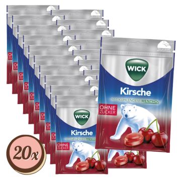 Multipack: 20x Wick Hustenbonbons Kirsche à 72g