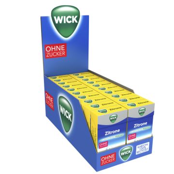 Multipack: 20x Wick o. Zucker Zitrone à 46g