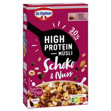 Dr. Oetker High Protein Müsli Schoko & Nuss 400g