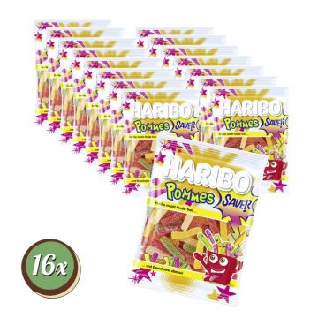 Multipack: 16x Haribo Saure Pommes à 175g