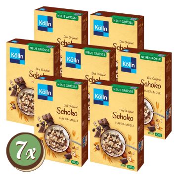 Multipack: 7x Kölln Das Original Schoko Hafer-Müsli á 500g