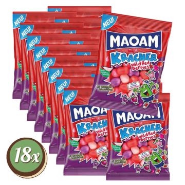 Multipack: 18x Maoam Kracher Wild Red Berries à 200g