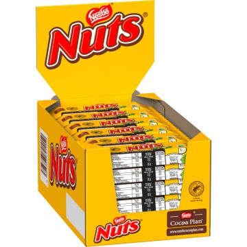 Multipack: 24x Nuts Schokoriegel 42g