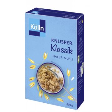 Kurzes MHD: Kölln Knusper Klassik Hafer-Müsli 600g mit feiner Vanille-Note