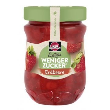 Kurzes MHD: Schwartau Weniger Zucker Erdbeere 300g