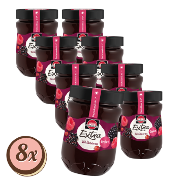 Multipack: 8x Extra Wildbeeren Gelee à 340g