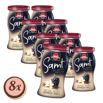 Multipack: 8x Samt limited Edition (Blackberry Vanilla) á 270g