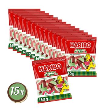 Multipack: 15x Haribo Wassermelonen à 160g