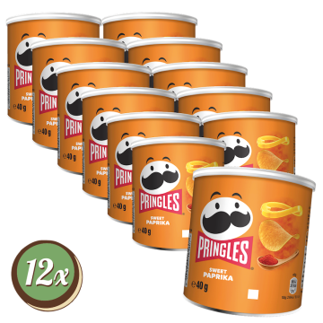 Multipack: 12x Pringles Sweet Paprika à 40g