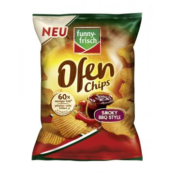 Funny Frisch Ofen Chips Smoky BBQ Style 125g