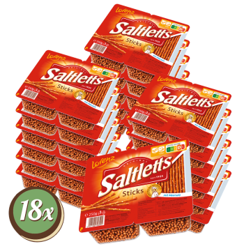 Multipack: 18x Lorenz Saltletts Sticks Classic à 250g