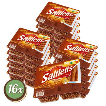 Multipack: 16x Lorenz Saltletts Sticks Vollkorn à 175g