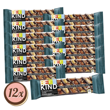 Multipack: 12x BE-KIND® Dark Chocolate Nuts & SeaSalt à 40g