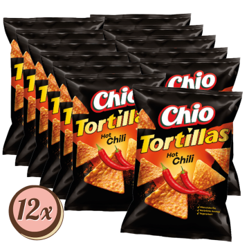 Multipack: 12x Chio Tortillas Hot Chili à 110g