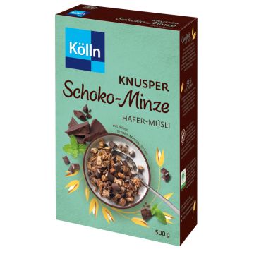 Kölln Knusper Schoko-Minze Hafer-Müsli 500g