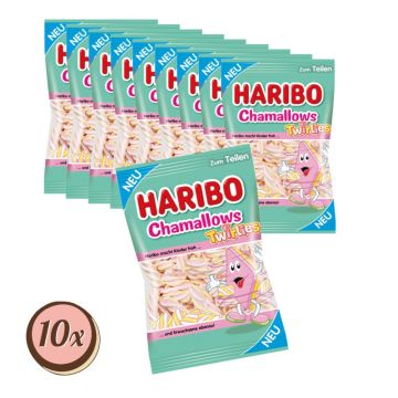 Multipack: 10x Haribo Chamallows Twirlies á 200g