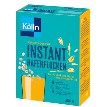 Kölln Instant Haferflocken 250g, 100 % Vollkorn-Hafer