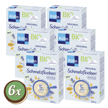 Multipack: 6x Kölln Bio Original Schmelzflocken® á 250g