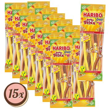 Multipack: 15x HariboBalla Stixx Limo Mix á 175g