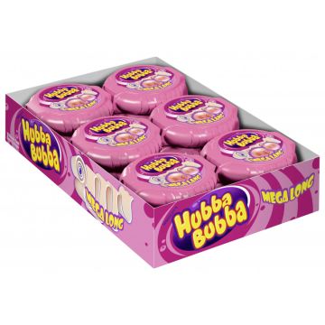 Multipack: 12x Hubba Bubba® Rolle Mega Lang Fancy Fruit à 56g