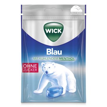 WICK Blau Menthol ohne Zucker 72g