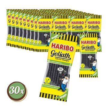 Multipack: 30x Haribo Goliath Lakritz Stange à 125g