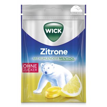 WICK Zitrone + natürliches Menthol ohne Zucker 72g