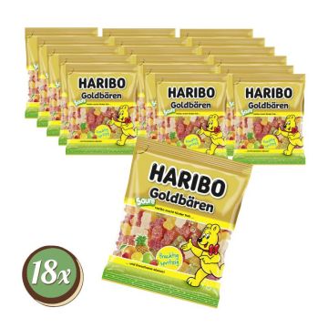 Multipack: 18x Haribo Saure Goldbären à 175g