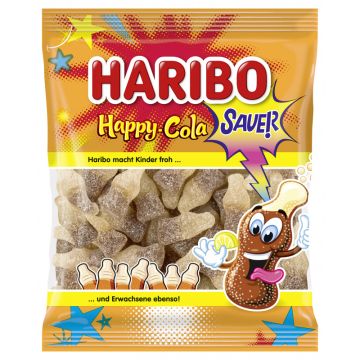 Kurzes MHD: Haribo Happy Cola Sauer 175 g Fruchtgummi