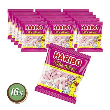 Multipack: 16x Haribo Süsse Mäuse à 175g