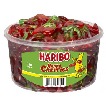 Haribo Fruchtgummi Happy Cherries Dose 150 Stk. = 1200g.