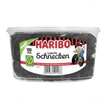 Haribo Lakritz Schnecken 1 Dose 150 Stk = 1500g