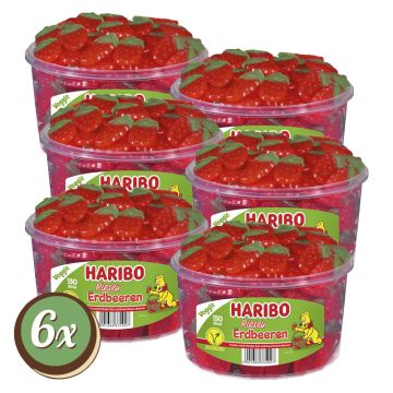 Multipack: 6x Haribo Riesen Erdbeeren à 1,350kg