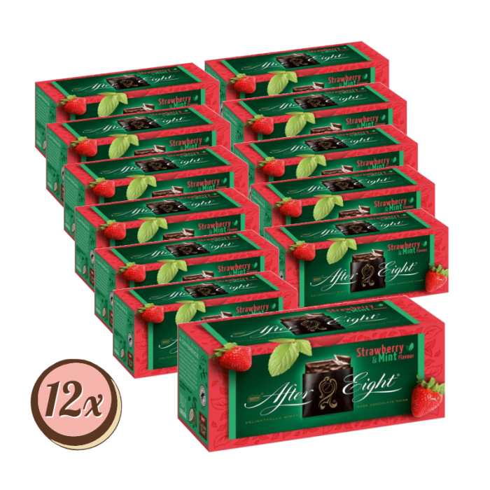 Multipack: 12x After Eight Erdbeere á 200g