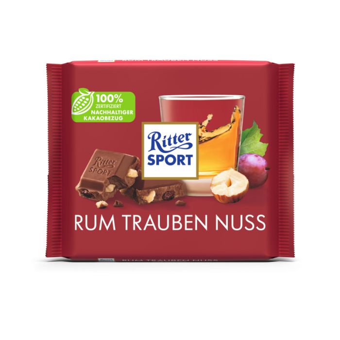 Ritter Sport Rum Trauben Nuss Tafel 100g