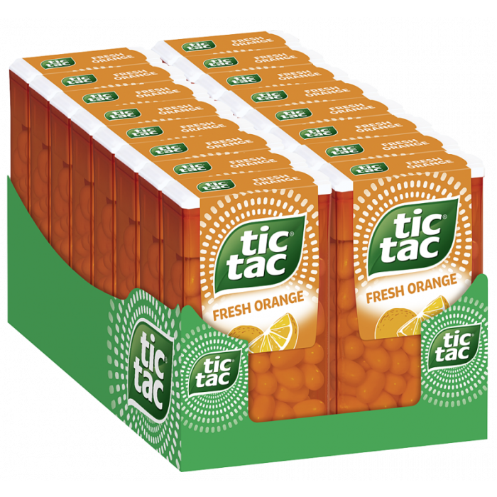 Multipack: 16x tic tac fresh orange je 49g