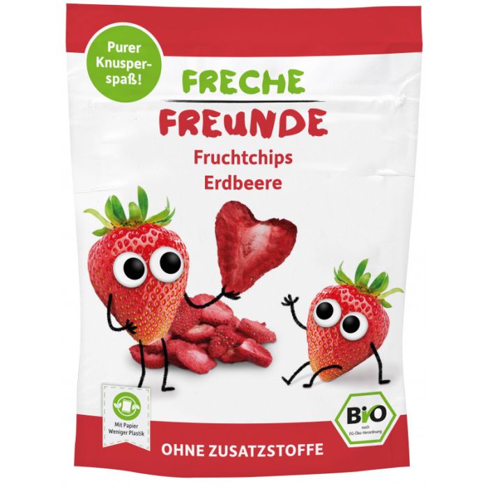 Freche Freunde Bio Fruchtchips Erdbeere 12g