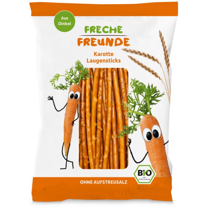 Freche Freunde Bio "Freche Laugensticks Karotte" 75g