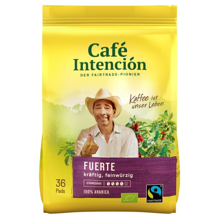 Café Intención ecológico Fuerte 36 Pads a 7g