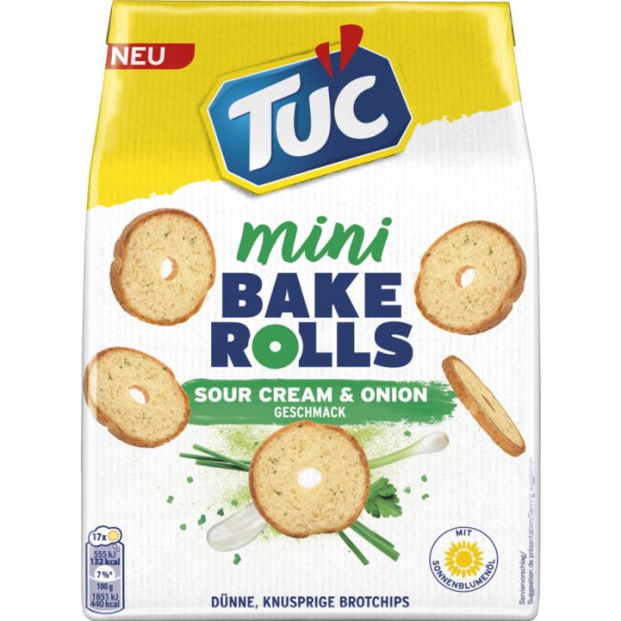 Tuc Mini Back Rolls Cream & Onion 150g