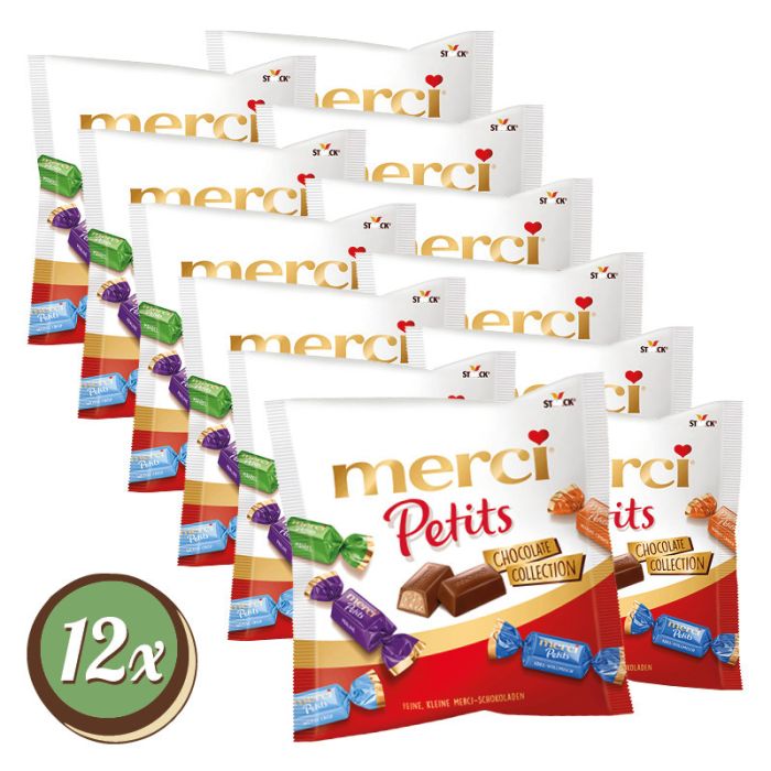 Multipack: 12x Merci Petits Chocolate Collection à 125g