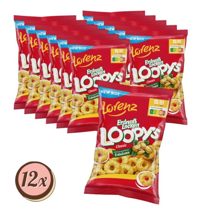 Multipack: 12x Lorenz ErdnußLocken Loopy's á 130g